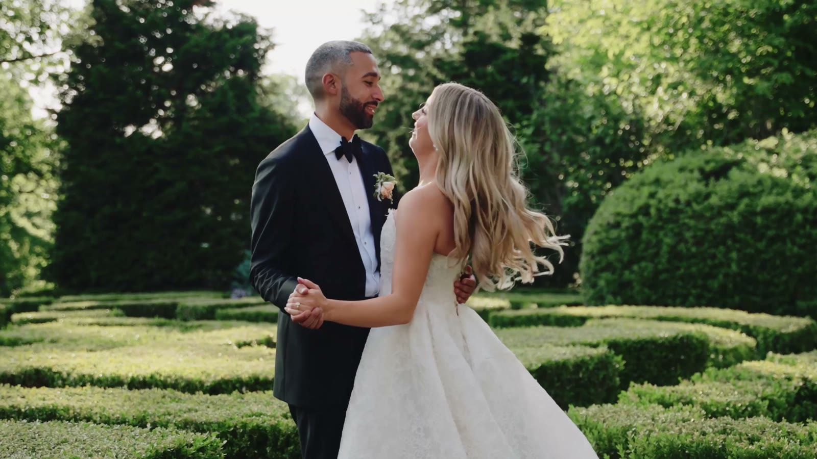 Paige & Salomon wedding film still